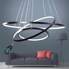 It has also been designed to be used in various parts of your rooms. Dimmable 90w Pendant Light With Remote Control Modern Design Led Three Rings 220v 240 100 120v Special For Office Showroom Living Room Lightingo Co Uk