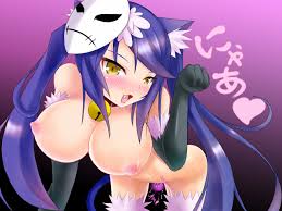 Rule 34 Dev - 2girls absurdres albireo_(yumekui_merry) animal_ears  artist_request bell blonde_hair blue_hair cat_ears cat_tail highres mask  multiple_girls spica_(yumekui_merry) tail yumekui_merry|3984943131