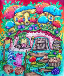 Mariella On Instagram Fairy Celebrations By Klara Markova I Used Faber Castel Polychromos Fairycelebrations Klaramarkova Klaramarkovajewels Kleurboek