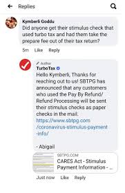 Intuit turbotax announces via twitter that millions of taxpayers who filed 2019 taxes with them had second stimulus payments delayed. Turbotax Stimulus Payment Information Usaa