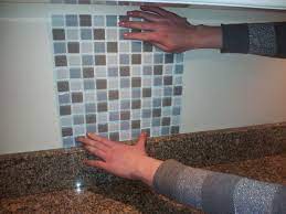 In the specific example of retiling a backsplash, the tile will be placed over drywall and the choice of mortar or adhesive depends on the type of tile. Pin On Peel And Stick Glass Tile Backsplash