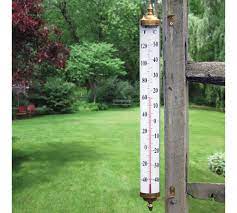 Taylor precision products patio thermometer. Brass Indoor Outdoor Wall Thermometer 24 Pottery Barn