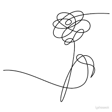 Bts Love Yourself Her Flower Black Floor Pillow By Lyshoseok Bts Tattoos Love Yourself Tattoo Bts Love Yourself