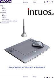 Wacom intuos driver is software that acts as mediator between your wacom intuos pen tablet device and operating system of your in other words, this driver is required to communicate your wacom intuos tablets with operating system version which you have like microsoft windows 10 or. Ptz Digitizer User Manual Intuos3 Manual Fm Wacom