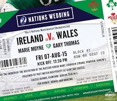 Rugby Ticket Wedding Invitations Ticket Wedding Invitations Rugby Wedding Wedding Invitations