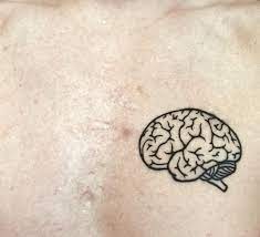 I Got A Lil Brain Done On My Chest Brain Tattoo Heart And Brain Tattoo Tattoos