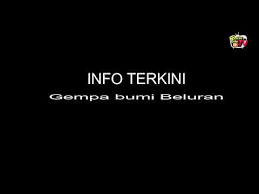 Gempabumi terkini (m ≥ 5.0). Gempa Bumi Beluran Info Terkini 4 Ogos 2019 Rujukan News