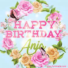 Happy birthday you big old ginger | etsy. Beautiful Birthday Flowers Card For Anja With Animated Butterflies Download On Funimada Com