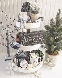 I Ordered This White Tiered Tray From Target A Few Weeks Back I M So Happy With The Quality It S The Tiered Tray Decor Tray Decor Farmhouse Christmas Decor
