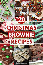 These holiday desserts are easy to make for a crowd, so your guests and family can dig in after dinner. 20 Decadent Christmas Brownie Recipes The Daily Spice