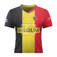 Bei der em trägt er einen anderen namen auf dem trikot als bei rb leipzig. Fussball Shirt In Den Farben Der Belgischen Flagge Nationales Fototapete Fototapeten Blazonry Fahnrich Belgische Myloview De