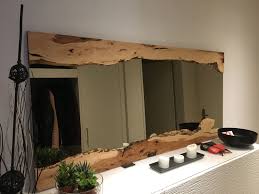 spiegel mit apfelholzrahmen badezimmer innenausstattung spiegel holz holz kreativ