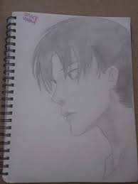 I use black colored pencil here, the brand is faber castel classic. Levi Ackerman Semi Realistic Attack On Titan Amino
