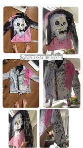 Handmade Leather Jacket Lil Peep Never Say Die Price 350 Instagram Yustore Shop Celebrity Casual Outfits Custom Leather Jackets Fashion