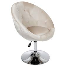 Available in leatherette or velvet material. Antoinette Round Tufted Vanity Chair Impressions Vanity Co