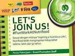 Mencari kerja jika tidak dilandasi dengan semangat dan tekad, maka menjadi sia sia saja. Lowongan Kerja Di Pt Nutrifood Indonesia Tutup 10 9 2018 Lowongan Kerja Makassar