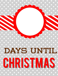 Days Until Christmas Dry Erase Countdown With Free Printable Christmas Countdown Printable Days Until Christmas Christmas Countdown