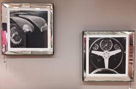Quadri Con Soggetto Automobilistico Vintage E Cornice A Specchio Cornici Specchi Vintage