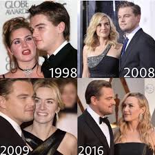 La película de sam mendes, pareja de entonces de kate winslet, era un trabajo antagónica en fondo y forma al blockbuster de cameron y tuvo una gran acogida por la crítica. Kate Winslet Leonardo Dicaprio Through The Years Girlsmirin