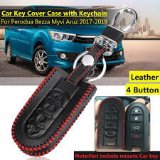 The perodua bezza has been officially launched on 21 july 2016. 4 Button Leather Car Key Cover Case Pu Leather With Keychain For Perodua Bezza Myvi Aruz 2017 2019 Buy At A Low Prices On Joom E Commerce Platform