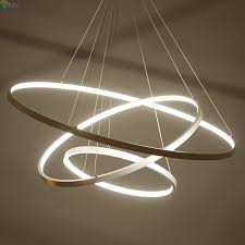 Nordic Diy Aluminum Ring Led Pendant Chandelier Lighting Lustre Acrylic Bedroom Led Hanging Lights Dining Le Diy Chandelier Pendant Chandelier Pendant Lighting