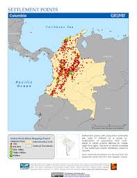Colombia, ecuador, and peru : Maps Global Rural Urban Mapping Project Grump V1 Sedac