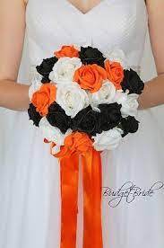Maybe you would like to learn more about one of these? Grey And Black Wedding Flower Bouquets Black Wedding Flowers Black Wedding Themes Orange Wedding Themes