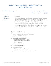 PAYETTE ENDOWMENT LANDS STRATEGY FOCUS GROUP