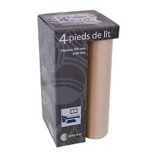 4 Pied De Lits Cylindre En Hetre H 25 X D 6 8 Cm Castorama