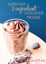 Super Easy 3 Ingredient Chocolate Mousse Mousse Recipes Easy Chocolate Mousse Desserts Easy Chocolate Mousse