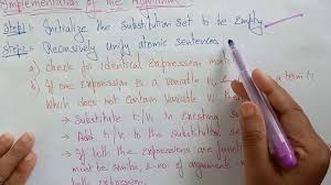 Unification Algorithm And Example Artificial Intelligence Lec 35 Bhanu Priya Youtube