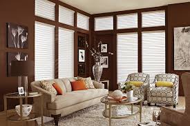 The trapezoid window is a beauty in any home. Transitional Window Treatments Lafayette Interior Fashions