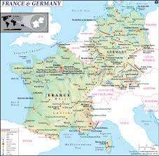 France vs germany, euro 2020 group f match, kicks off at 8pm bst on itv. Map Of France And Germany