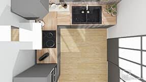 Modeles Plans Cuisines 3d Exemples De Configurations Kozikaza