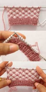 Kesme Seker Orgu Modeli Iki Renk Yun Iple Orulen Bir Sis Isi Modelidir Yelek Ve Bebek Orgulerinde Kullanilan Motifler Orgu Baby Knitting Patterns Orgu Kasnagi