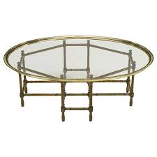 Baker Tortoise Shell Lacquered And Oval Glass Tray Coffee Table Coffee Table Bamboo Table Glass Coffee Table
