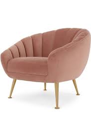 Primrose Accent Chair Blush Pink Velvet Pink Velvet Chair Pink Chair Pink Accent Chair