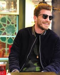 Eren Vurdem Turkish Actors Square Sunglasses Men Fashion