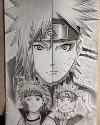 25 best naruto characters drawings images in 2018 naruto drawings. Black And White Pencil Sketch Anime Characters Split Drawing How To Draw Anime Naruto Sketch Naruto Minato Naruto Drawings