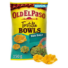 Choose how much salt, spices and flavour your chips have to. Old El Paso Gluten Free Sea Salt Tortilla Bowls 150g Sainsbury S