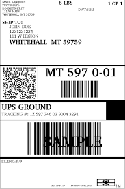 The ups commercial invoice is a document that is required by customs agencies. Ups Overnight Label Template Blank Ups Label Template 4 Ways To Create Shipping To Use The State Farm Bank Complimentary Overnight Delivery Service An Original Ups Shipping Label