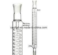 Laboratory Glassware Graham Condenser, Condenser Pipe with Coiled Inner Tube