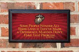 This beautifully finished wood sign is approximately 12 x 15. Us Marine Corps C Some People Make A Difference Reagan Quote Wall Art Sign Plaque Gift Present Usmc Semper Fi Ega Red Classic Us Marine Corps Once A Marine Marine Corps