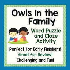 Owls In The Family Worksheets Teaching Resources Tpt