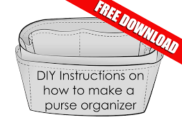 Easy Instructions On How To Make Your Own Purse Organizer Purse Organizer Pattern Purse Organization Diy Purse Organizer