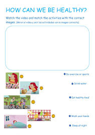 Healthy habits for healthy kids chart. Healthy Habits Online Pdf Activity