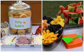 Birthday Party For 3 Year Old Boy Near Me A Dinosaur Themed Birthday Party For A 3 Year Old Boy Birthday Snacks Dinosaur Themed Birthday Party Dinosaur Birthday Party Food