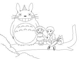 Totoro Coloring Pages Coloring Pages Kids Coloring Pages Art Line Art