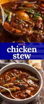 Faster Chicken Stew Casserole Recipe Stew Chicken Recipe Chicken Stew Chicken Recipes