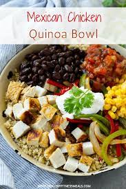 Mexican Chicken Quinoa Bowl Recipe Recipe Chicken Quinoa Bowl Recipe Chicken Quinoa Recipes Quinoa Bowl Recipe
